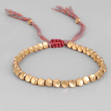 Tibetan Buddhist Copper Bead Red Bracelet