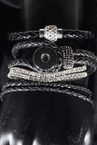 6 piece Black Bracelet Set