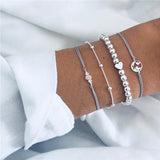 Bohemian Chain Beads Bracelets Set