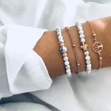 Bohemian Chain Beads Bracelets Set