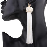 20 options Bohemian Hand-woven Ball Long Tassel Earrings
