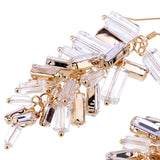 Luxury Crystals Grape Shape Drop Earrings