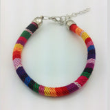 Bohemian Handmade Multi-Color Knitted Ribbon Bracelet