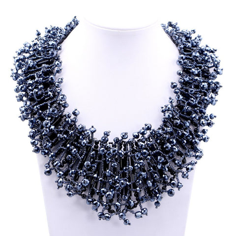 Handmade Beads Bib Fashion Choker Necklace