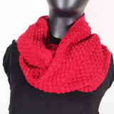 Soft Artificial Wool Infinity (Cranberry) Scarf