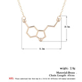 Minimalist Molecule Chemistry Polygon Necklaces