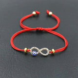 Red Rope Infinity Evil Eye Bracelets