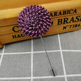 Pinwheel Fabric Flower Unisex Lapel Pin