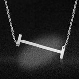 Large Initial Pendant Necklace
