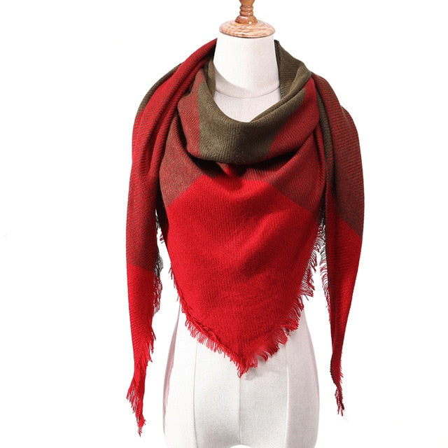 Free Selection of Colors Red Candy Red Triangle Scarf Muslin Cloth